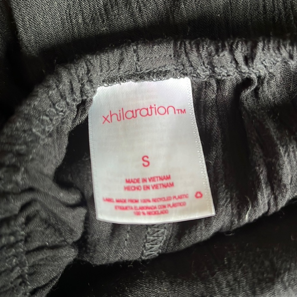 xhilaration black bathing suit cover up size small